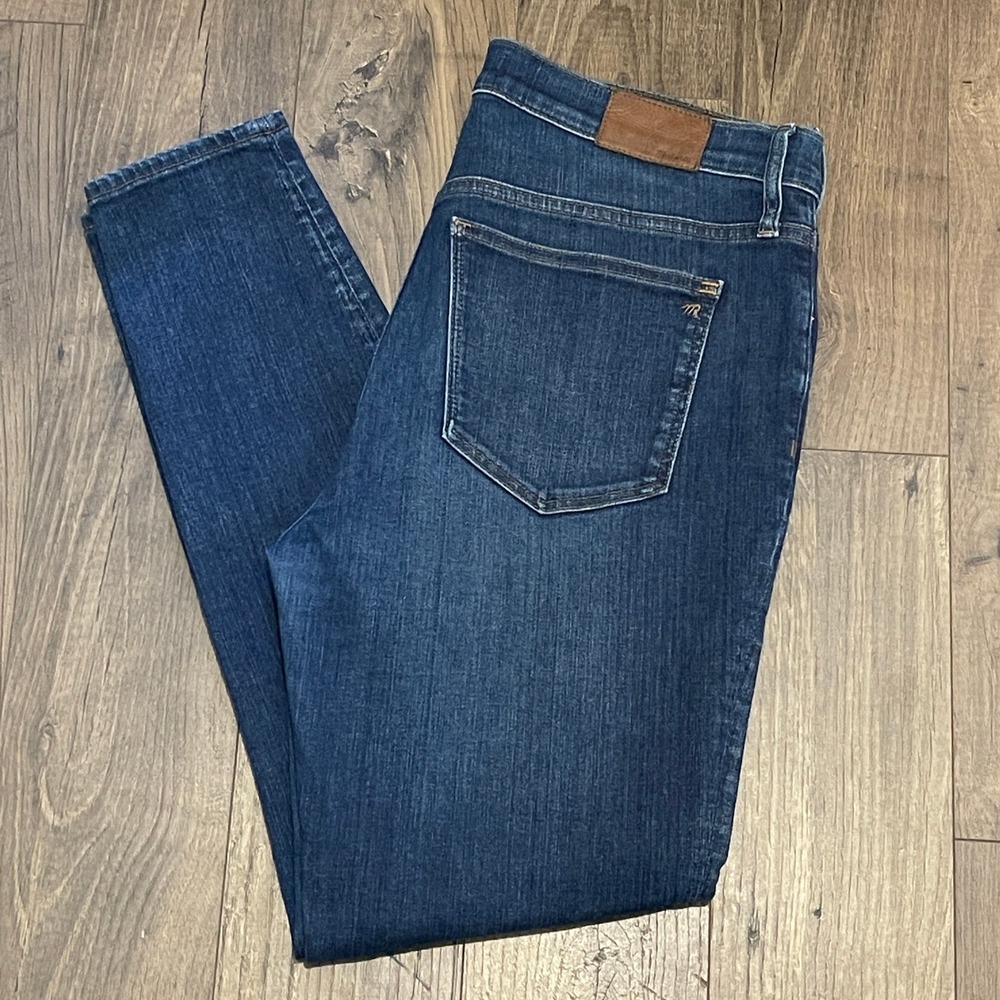 Madewell 8 Inch Skinny Jeans Womens 31 Indigo Blue Mid Rise Stretch Denim